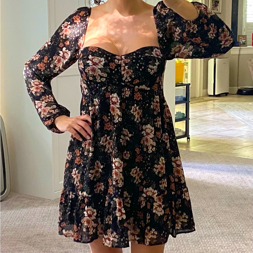 Abercrombie & Fitch corset baby doll mini dress S